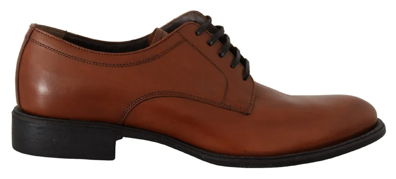 Men's formal shoes with a pointed toe for a stylish lookDolce & Gabbana Elegant Derby Formal Men's Shoes Men's formal shoes with a pointed toe for a stylish lookDolce & Gabbana Elegant Derby Formal Men's Shoes