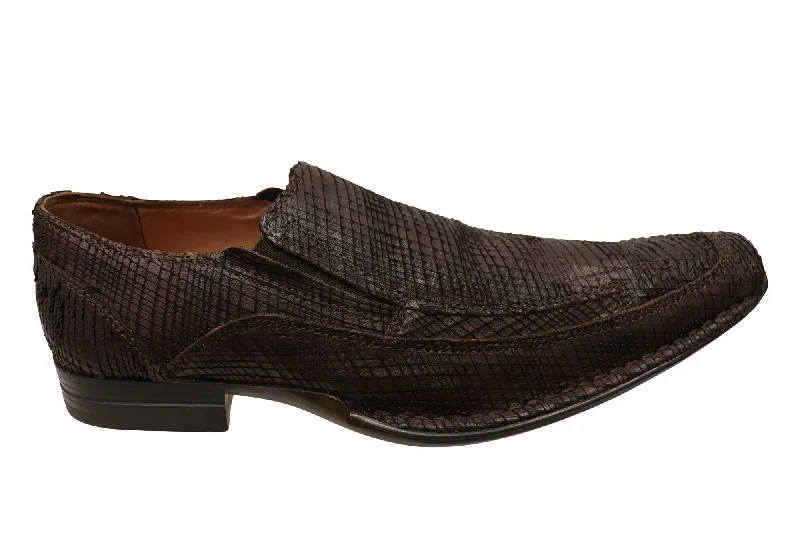 Men's formal shoes with a buckle closureGLIF Vyper Mens Leather Slip On Dress Shoes