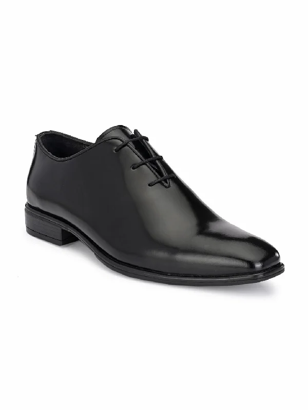 Men's formal shoes with a wingtip designHITZ3311 Men's Black Leather Formal Lace-Up Shoes Men's formal shoes with a wingtip designHITZ3311 Men's Black Leather Formal Lace-Up Shoes