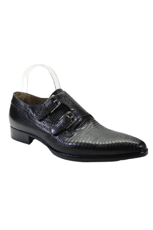 Men's formal shoes with a lace - up closureTardini Mens Lizard Skin Buckled Pointed Toe Loafers Black Men's formal shoes with a lace - up closureTardini Mens Lizard Skin Buckled Pointed Toe Loafers Black