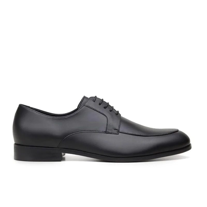 Men's formal shoes with a buckle closure'Vernazza' vegan leather oxford by Vincente Verde -  black