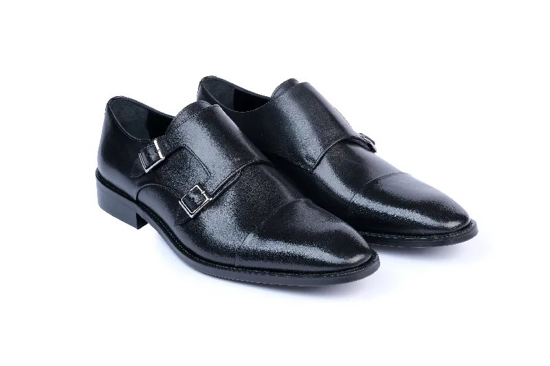 Men's formal shoes with a pointed toe for a stylish lookZante Double Monk Strap